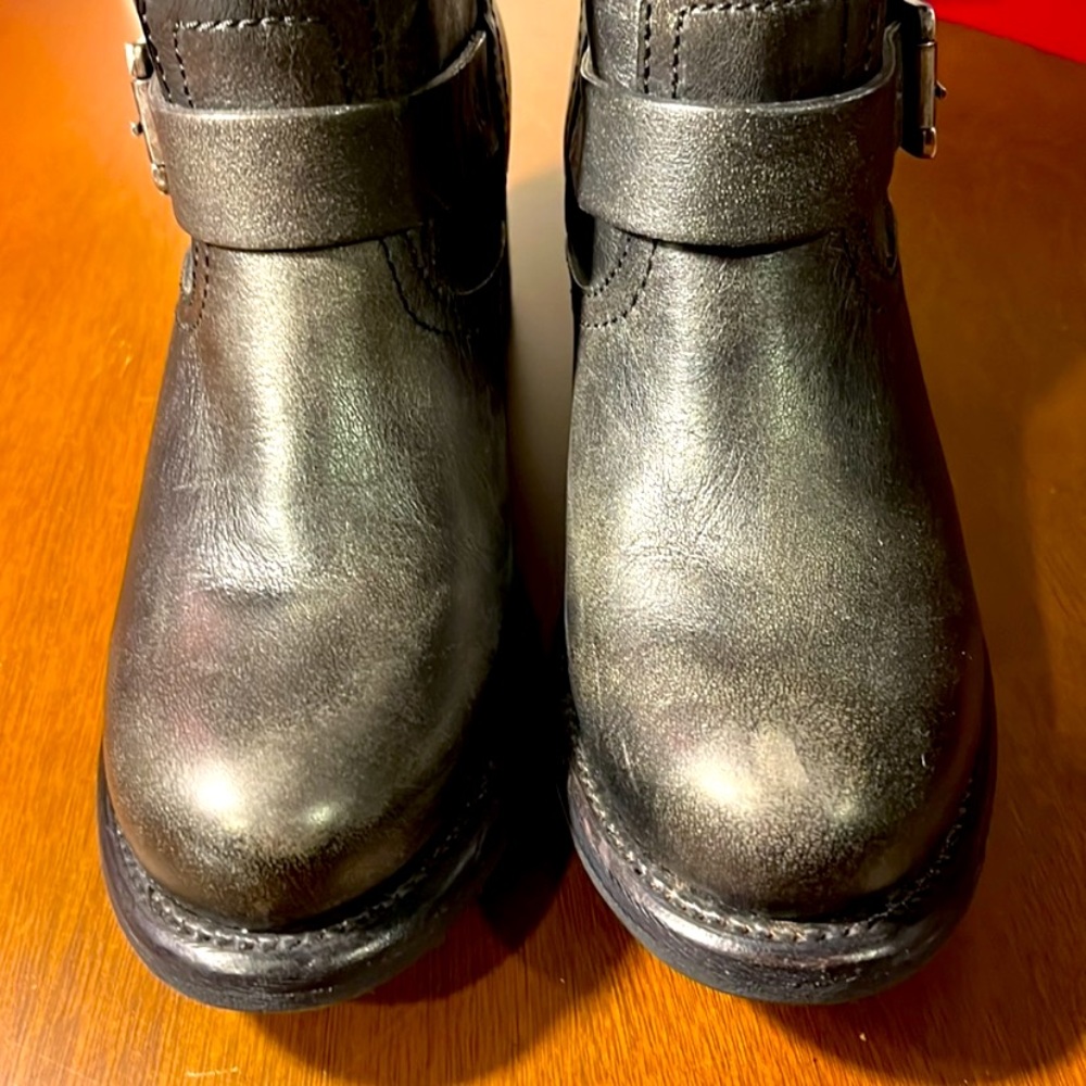 Frye Vera Slouch Black Leather Boots